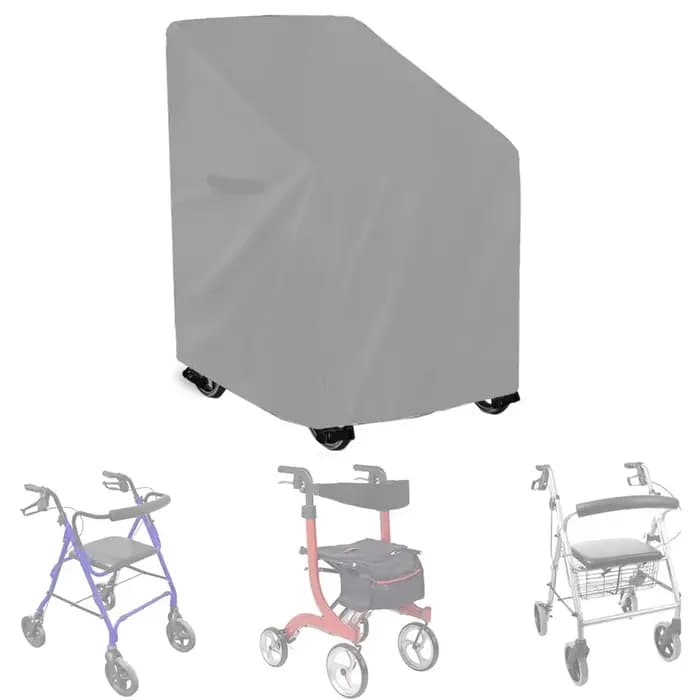 Housse de protection pour déambulateur pliant pour personnes âgées
