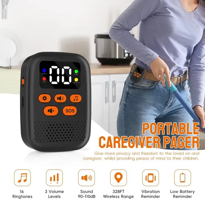 SOS montre soignant téléavertisseur sans fil bouton d'appel médical Surveillance personnes âgées alarmes SOS