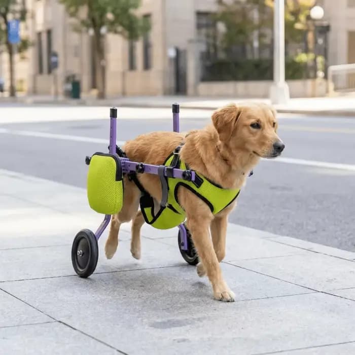 Fauteuil roulant réglable pour chien