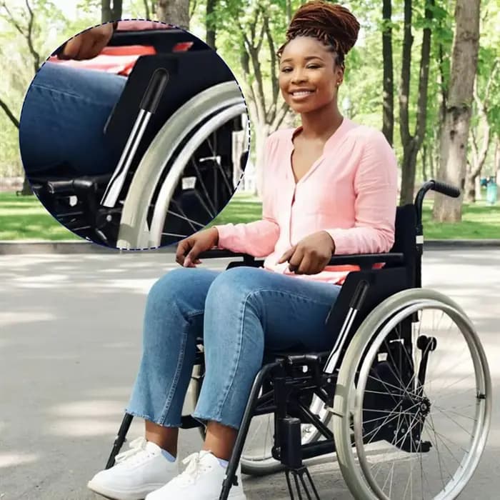 Extensions de poignée de frein pour fauteuil roulant A02F-2Pcs
