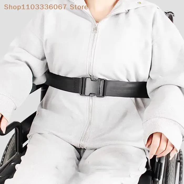 Ceinture de sécurité réglable à dégagement rapide pour fauteuil roulant