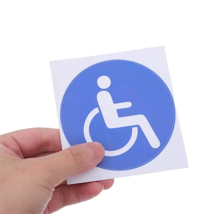 Autocollants d'avertissement pour personnes handicapées