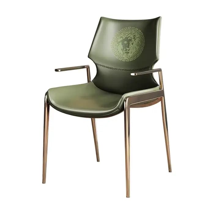 Chaise de salle à manger moderne italienne, fauteuil de luxe à dossier haut pour cuisines ouvertes et maisons modèles, chaise de Restaurant approuvée par le design