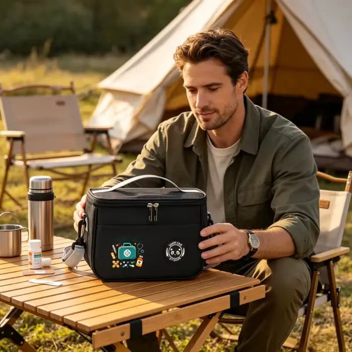 Trousse de premiers secours grande capacité - Convient à de multiples situations : maison, bureau, voiture, extérieur, camping, voyage et kit de survie