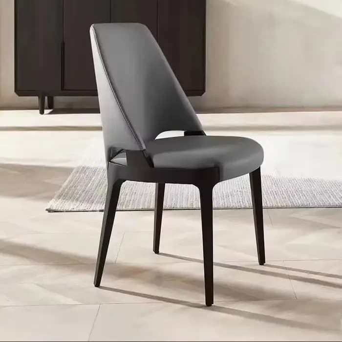 Chaises de salle à manger de luxe modernes, confortables et ergonomiques, en cuir, de styliste, Ensembles tendance, meubles de Salle à manger