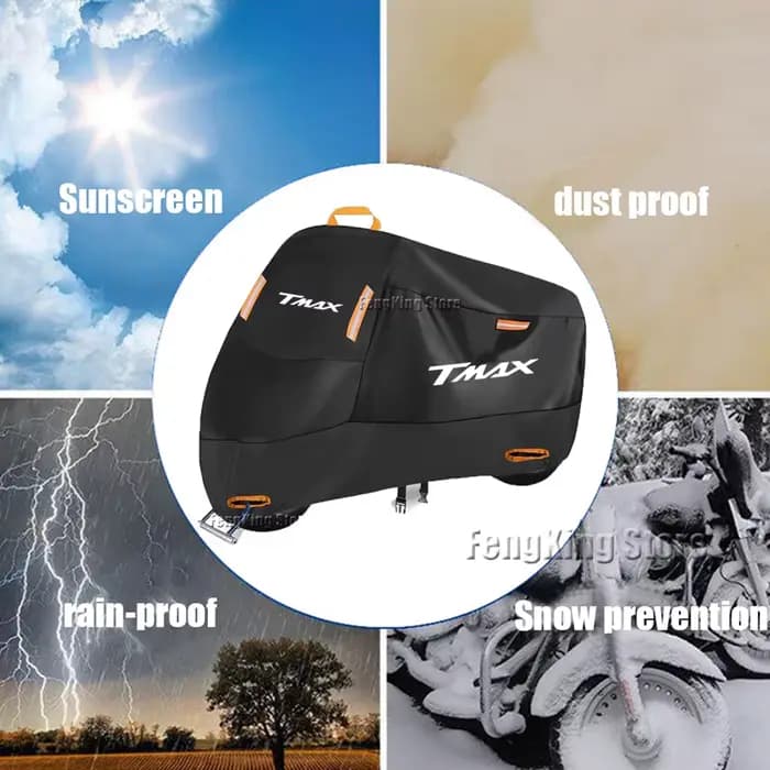 Juste de moto étanche pour scooter, protection UV extérieure, housse de pluie pour YAMAHA T-Max 500 TMAX 500 TMax 530 SX DX 560 TECH MAX