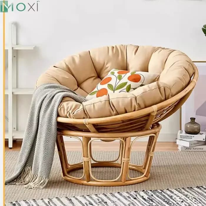 Siège de panier de balançoire en rotin, coussin de remplissage rond, coussin de chaise, panier de jardin, canapé relaxant intérieur et extérieur, sans chaise, 1PC