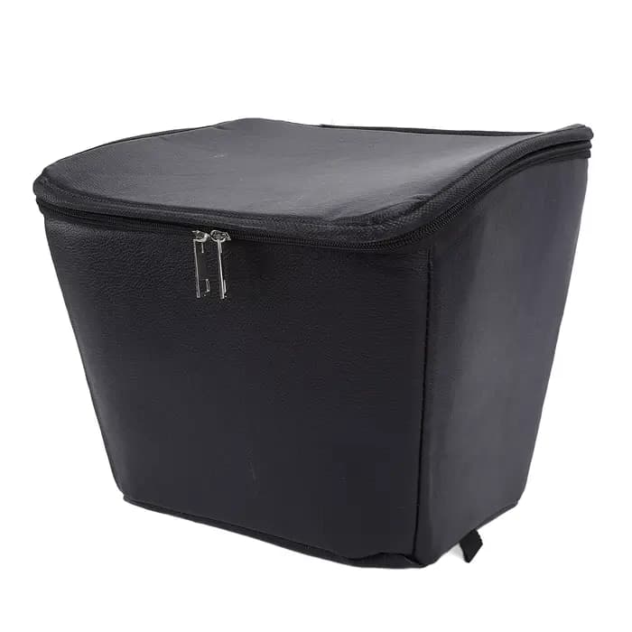Panier de rangement avant pour vélo avec sac intérieur noir