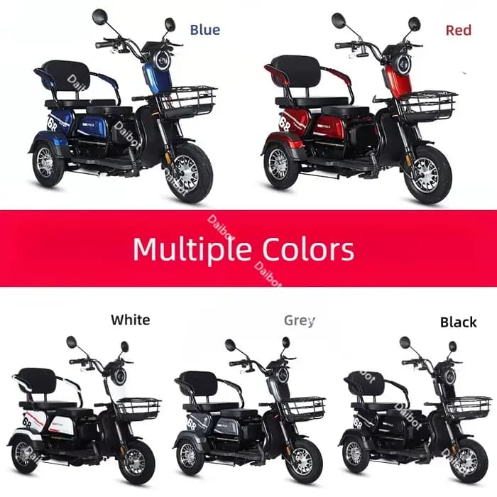 Tricycle électrique adulte Mini passager 3 roues Scooter