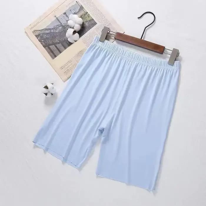 Short d'été confortable pour homme, short de pyjama avec taille élastique, tissu respirant, longueur aux genoux, pantalon de maison pour homme