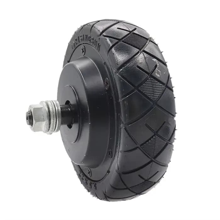 Moteurs avant et arrière de 5,5 pouces + roues, moteur de moyeu de roue sans balais et sans dents, pneu solide, moteur sans balais pour trottinette électrique 36V