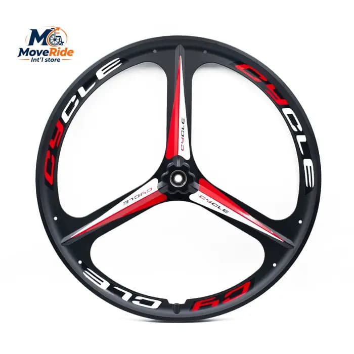 Roues de fauteuil roulant monobloc en alliage aluminium-magnésium | 3 pales/6 pales/3 branches/6 branches | Accessoire