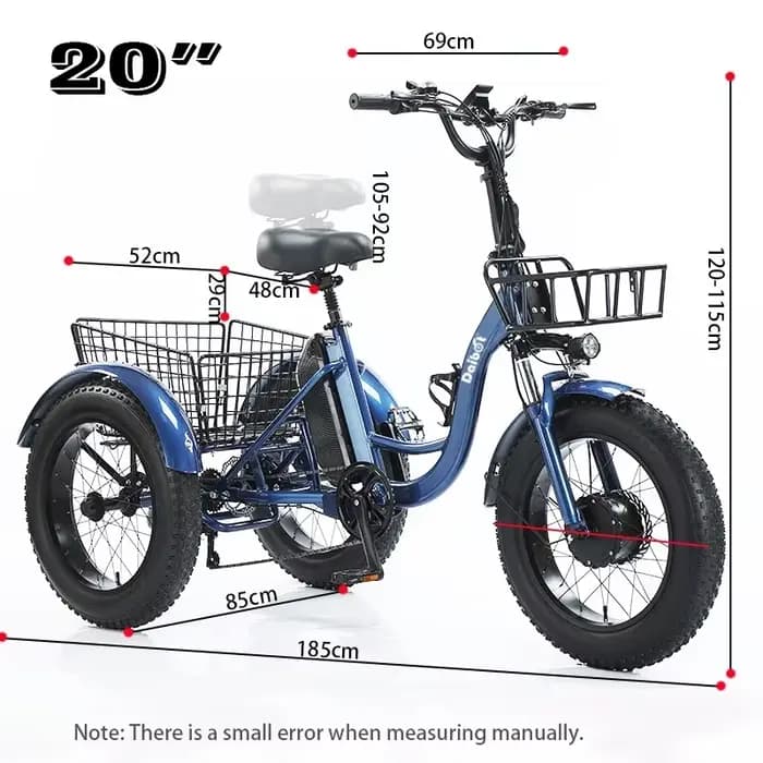 Tricycle électrique pour adultes