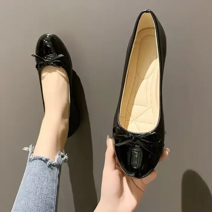 Chaussures plates confortables pour femmes, ballerines d'été, nouvelles mules à bouche peu profonde antidérapantes, élégantes avec nœud, chaussures simples pour femmes