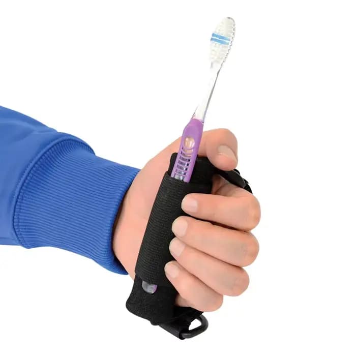 Sangle de support de manchette d'ustensile pour les personnes handicapées