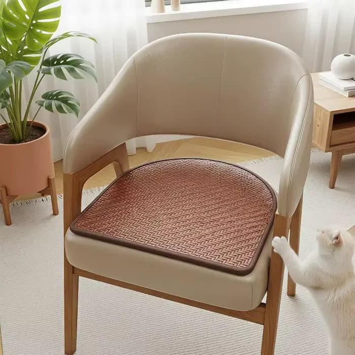 Coussin de chaise rafraîchissant en rotin tressé, respirant et antidérapant, pour cuisine, salle à manger, patio, bureau, voiture