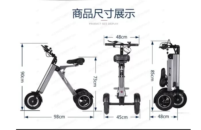 Scooter électrique pliable léger et portable