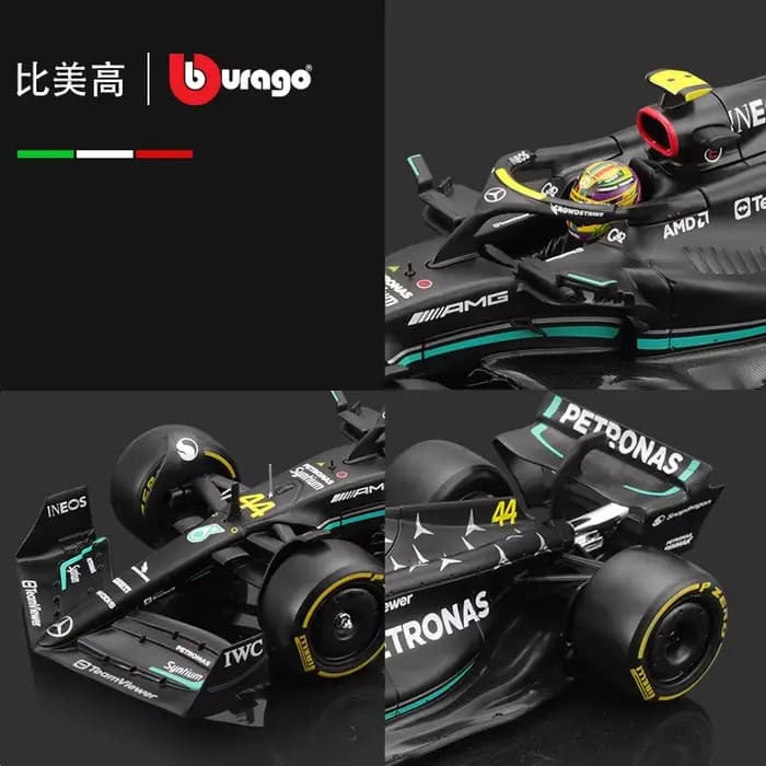 Bburago 1:24 MCL38 Équipe Monaco F1 MCL38 Mclaren 4 # Lando Norris 81 # Modèle de voiture de course en alliage Oscar Piastri modèle moulé sous pression de formule 1