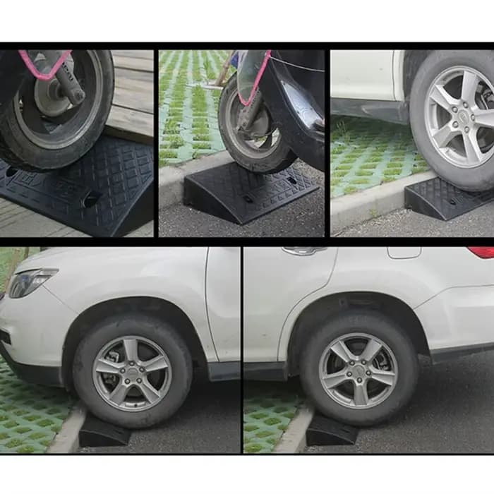 Rampe de trottoir en plastique antidérapante de 30 mm de hauteur