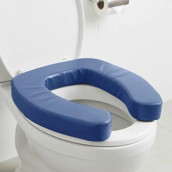 Rehausseur de siège de toilette portable et rembourré