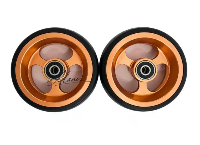 Roues pivotantes avant Alano de 4 pouces pour fauteuils roulants légers de sport