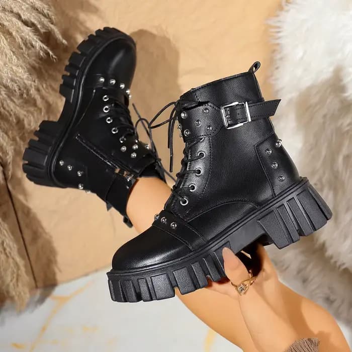 2025 femmes bottines mode confortable élégant anti-dérapant bottes marche plate-forme chaussures De créateur pour les femmes Zapatos De Mujer