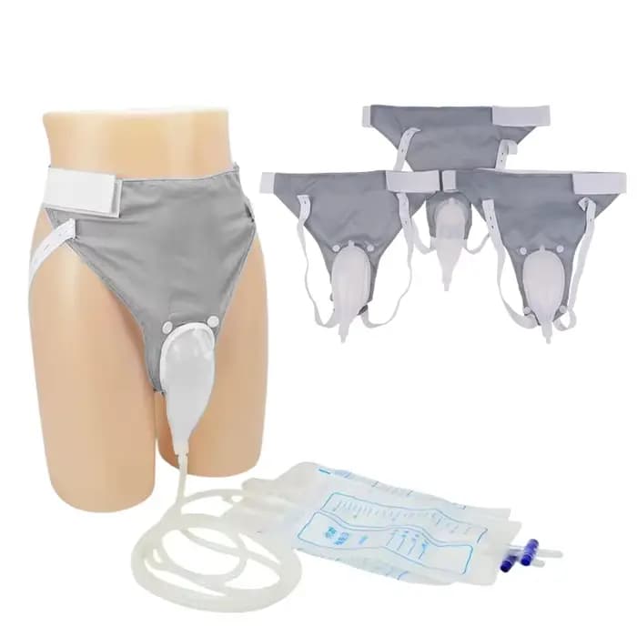 Sac collecteur d'urine en Silicone hypoallergénique réutilisable avec cathéter pour hommes adultes femmes personnes âgées urinoir de toilette