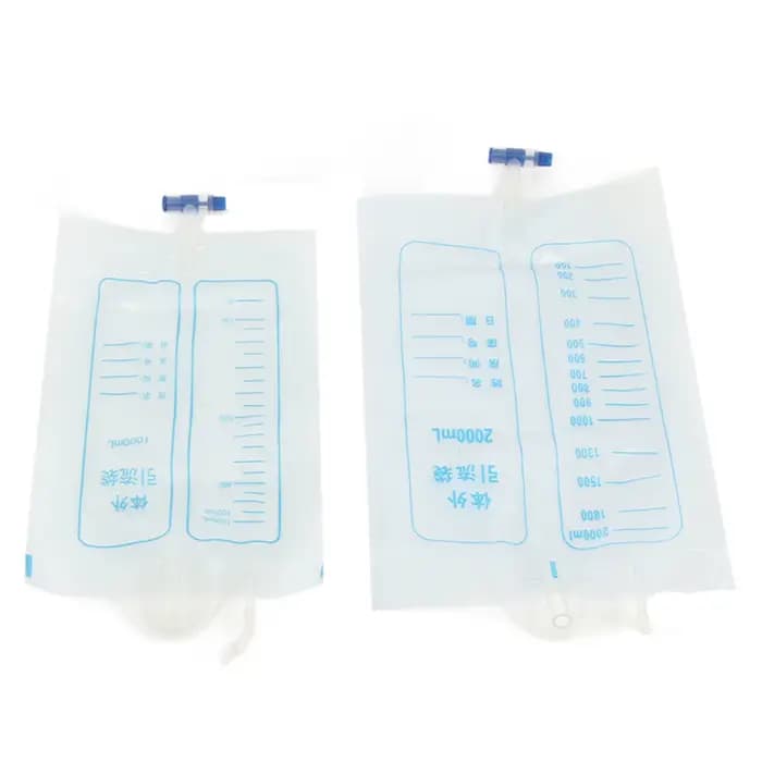 Sac de collecte d'urine réutilisable en silicone pour homme