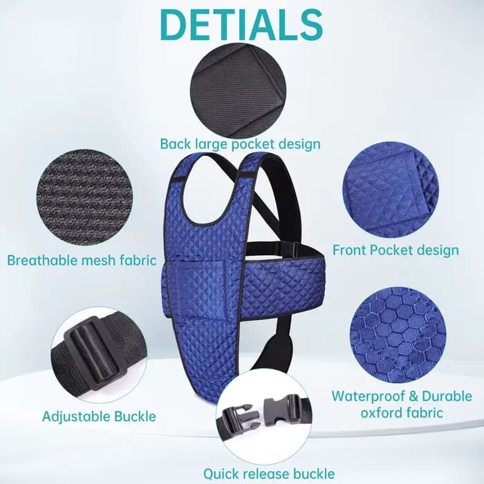 Ceinture de sécurité pour fauteuil roulant Lefeke avec poche