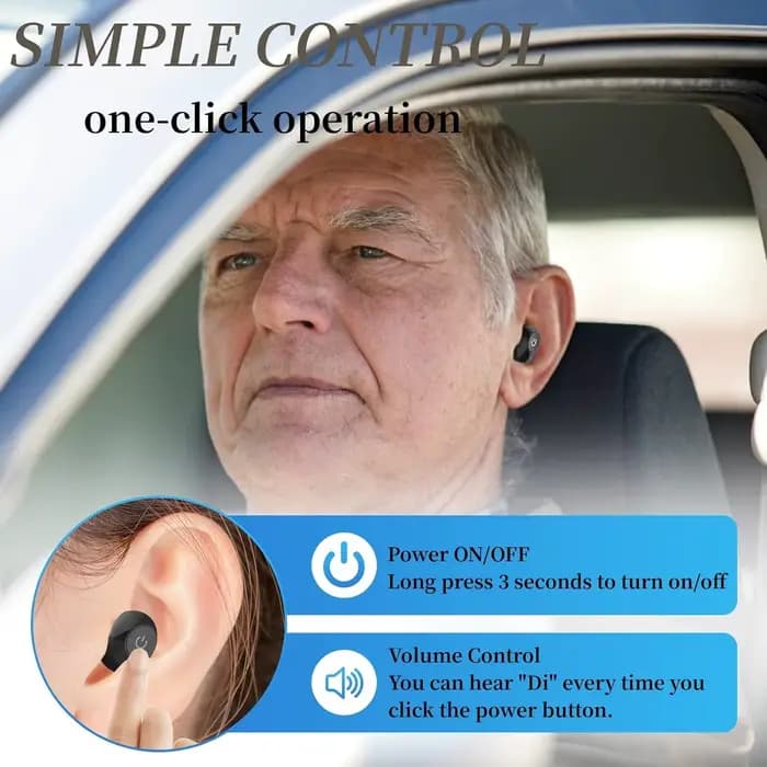 Aide auditive numérique mono-auriculaire pour seniors