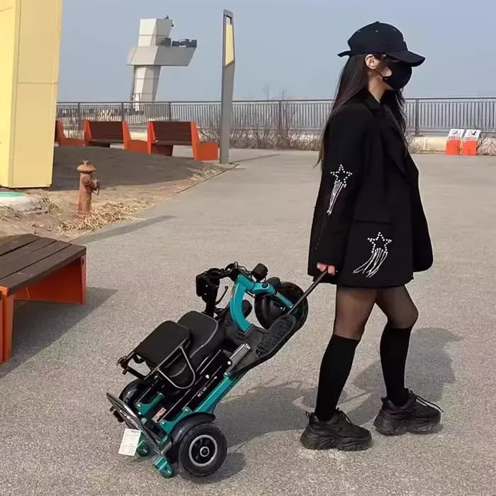 Mini Tricycle Électrique Pliant pour Femme