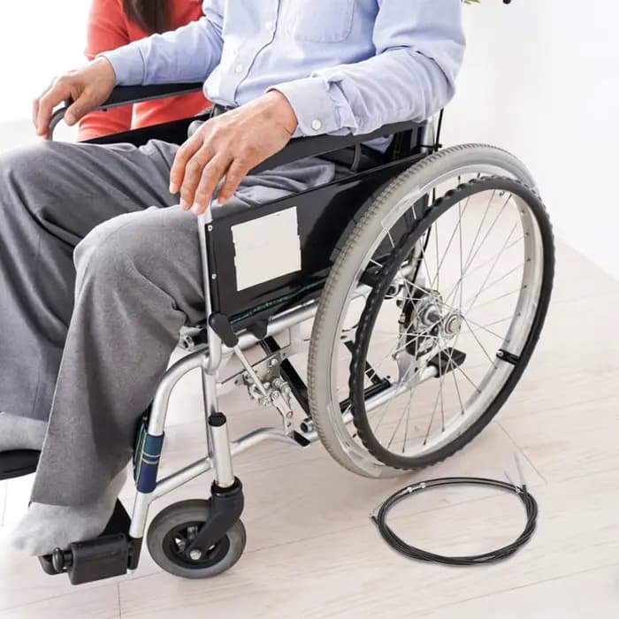 1 Kit de câble de frein de rechange pour fauteuil roulant