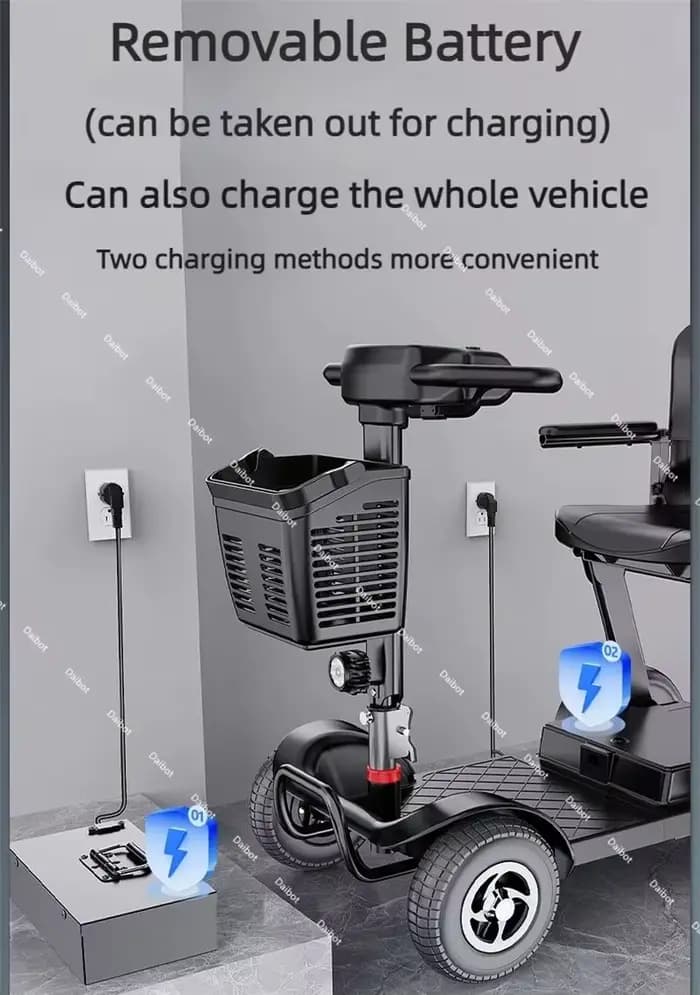 Scooter électrique pliable à 4 roues