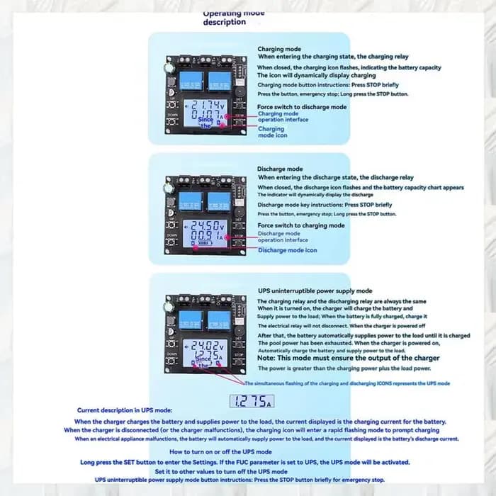 Module de contrôle de Charge de batterie XY-BT13L 30A
