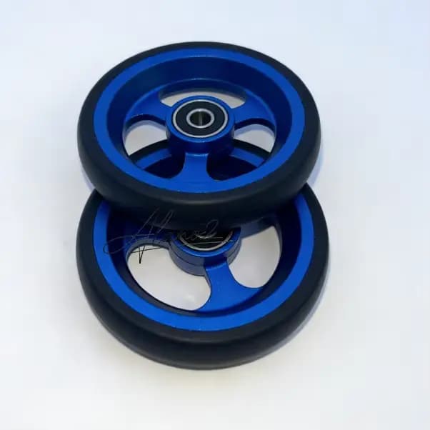 Roues pivotantes avant Alano de 4 pouces pour fauteuils roulants légers de sport