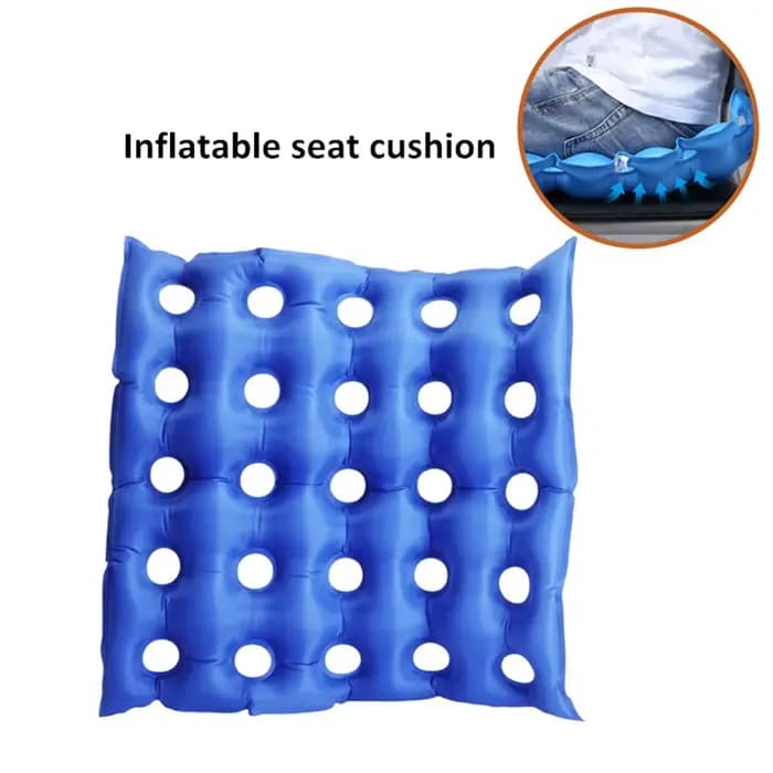 Coussin de siège gonflable anti-escarres pour fauteuil roulant