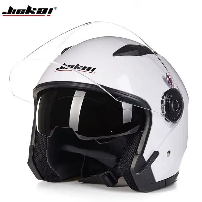 JEIKAI – Casque de moto avec double objectif, unisexe, véritable, pour scooter