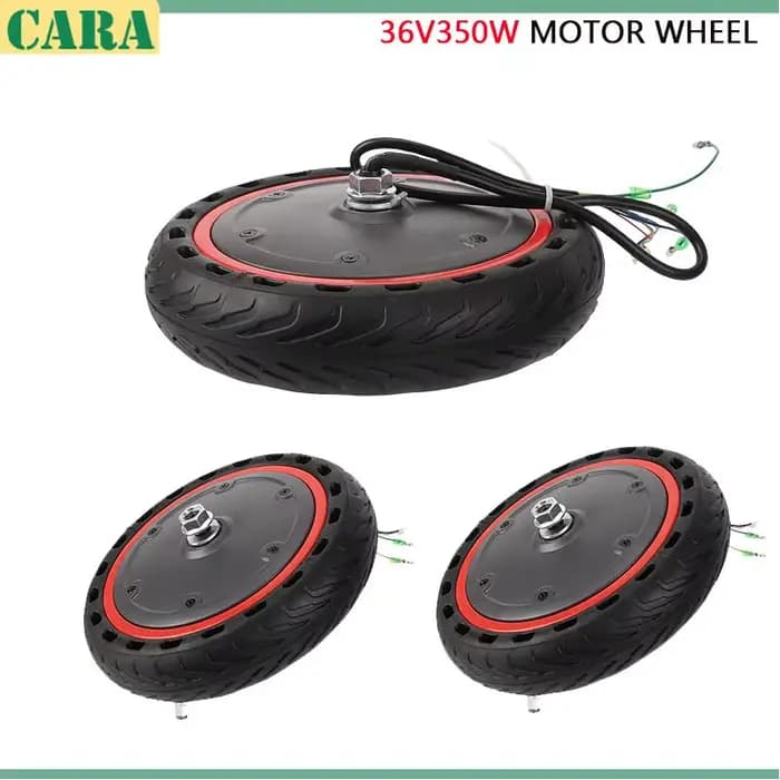 Moteur de trottinette électrique M365 8,5 pouces résistant à l'usure, bobine de roue motrice 350W 36V, pneu solide pour roue avant
