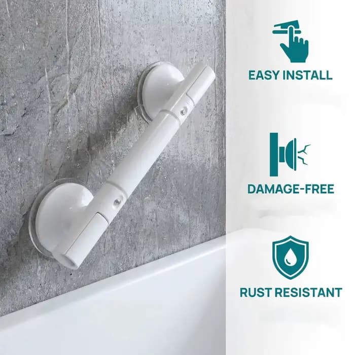 Barre d'appui antidérapante pour salle de bain