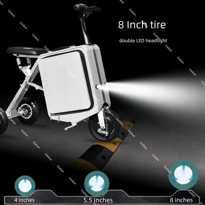 Valise à bagages pliante pour Scooter électrique à 3 roues