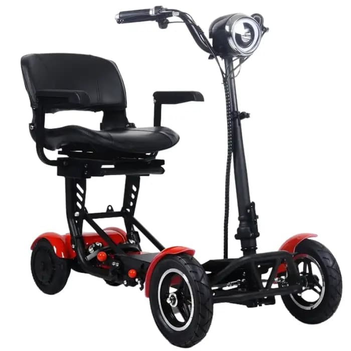 Scooter électrique de voyage léger pour femmes 500W 36V Scooters de mobilité 4 roues pliantes avec accoudoir amovible