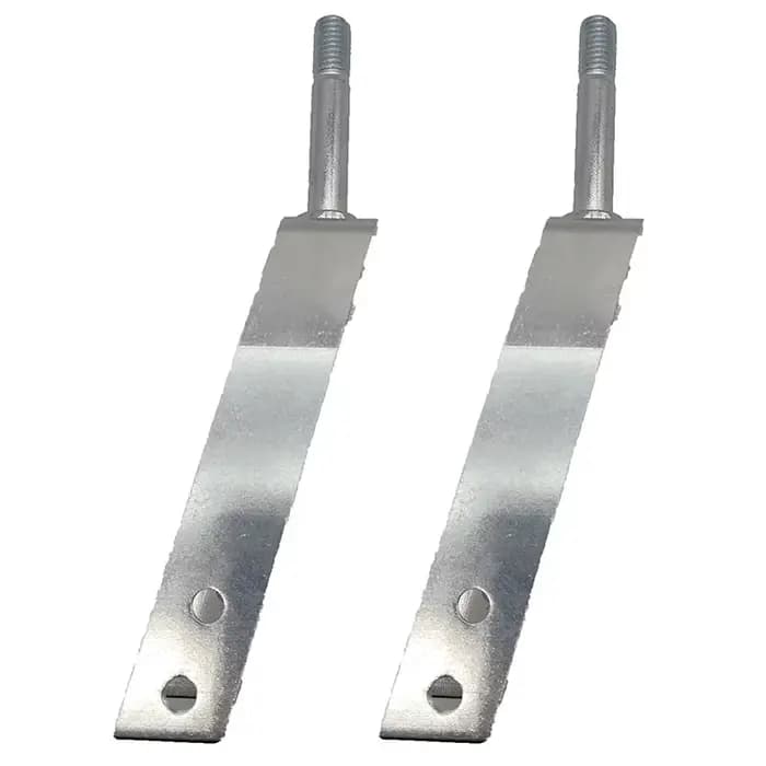 1 paire de fourches avant de fauteuil roulant en alliage d'aluminium de 8 pouces