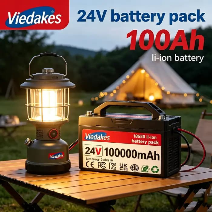 Batterie Li-ion rechargeable 24V 100Ah 100000mAh 7S3P 18650 à longue durée de vie avec BMS pour fauteuil roulant électrique 24 volts