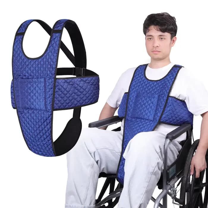 Ceinture de sécurité pour fauteuil roulant Lefeke avec poche