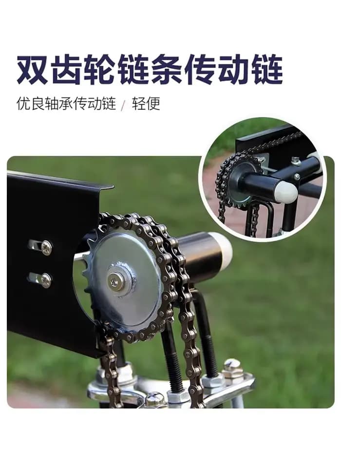 Tricycle à main léger et pliable pour personnes âgées et handicapées