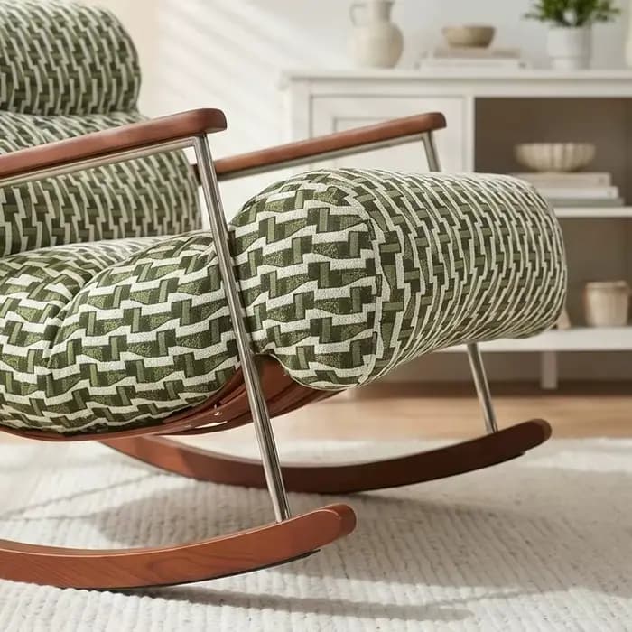Fauteuils inclinables individuels de qualité supérieure pour salon, design esthétique, style Art français, mobilier de maison Fotel Bujany, pour balcons spacieux