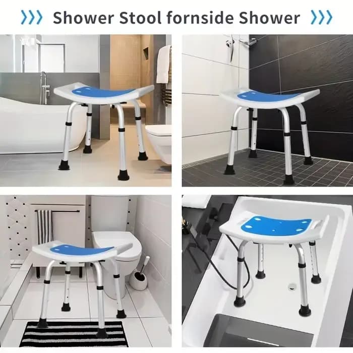 Chaise de douche à hauteur réglable
