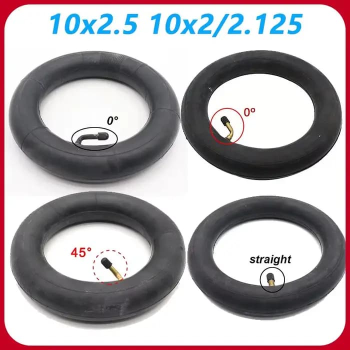 Pneu en caoutchouc butyle pour trottinette électrique 10 pouces 10x2.50