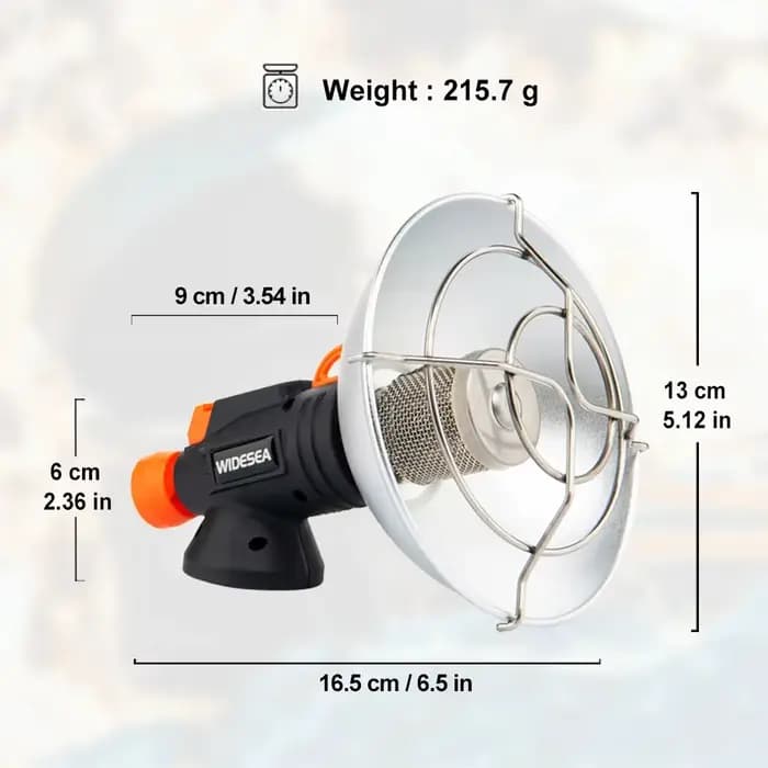 Widesea Camping chauffage Portable en acier inoxydable cheminée pour hiver poêle extérieur randonnée brûleur à gaz