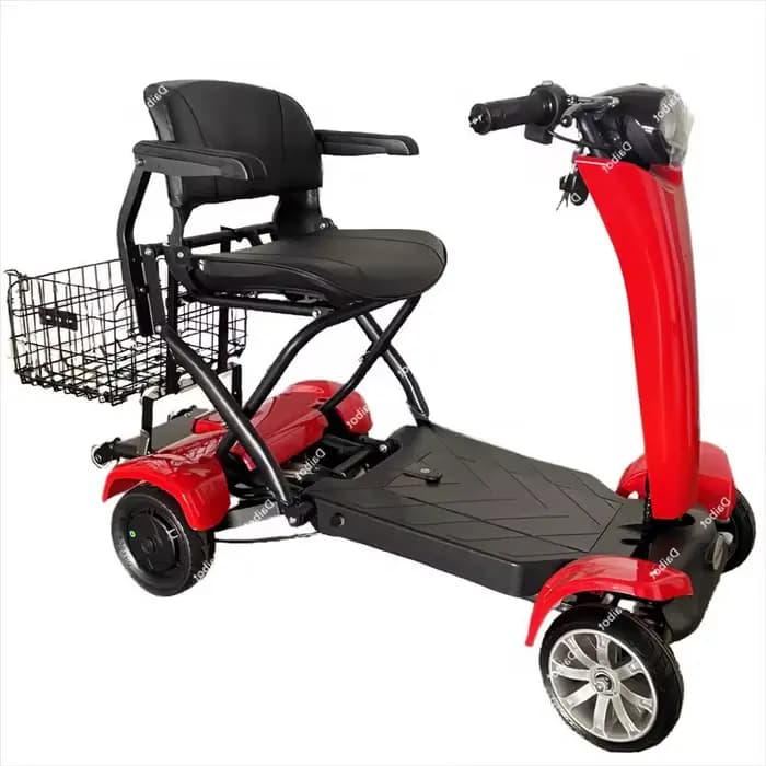Scooter de mobilité pliant automatique pour personnes âgées handicapées batterie Portable amovible 500W